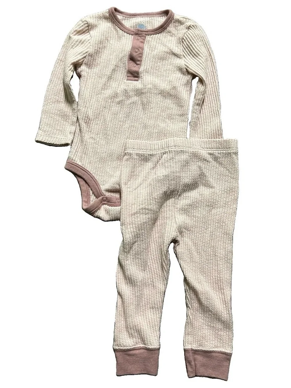 Baby Girl Clothing Matching Set Life Is Good Pants Bodysuits Size 6-9 Months